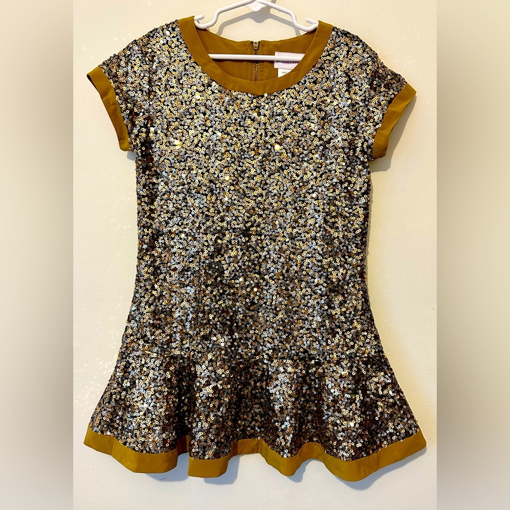 American Girl Golden Sparkle Tunic Shirt Dress